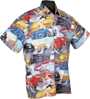 Car Hop Diners and Classic Cars Hawaiian Shirt- Made in USA